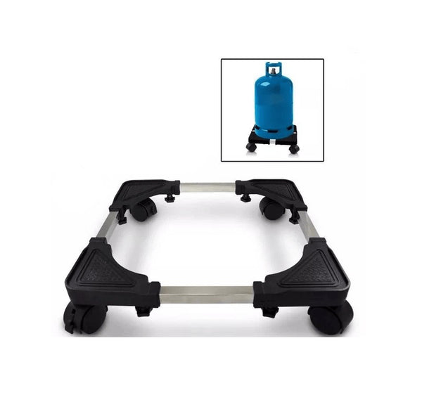 Heavy Duty Gas Bottle Base & Drinking Fountain Dolly – 360° Rotating Wheels, Easy Moving Transport Stand