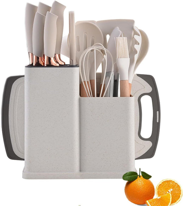 19PCS Kitchen Utensil & Knife Set – Complete Cooking Tools Set