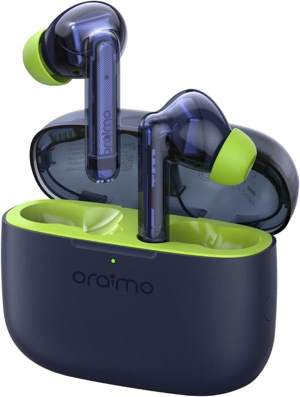 Oraimo Wireless Bluetooth Earbuds V5.3 – 33H Playtime, Stable Connection & Portable Charging Case