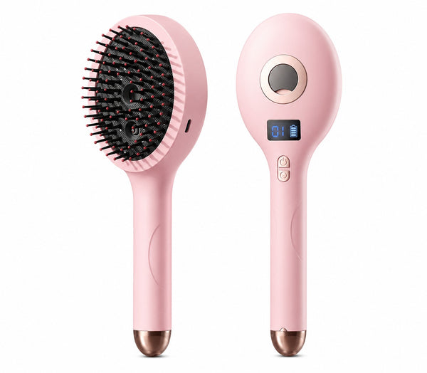 Electric Massage Spray Comb – Rechargeable Scalp Massager Hair Brush with Mist Spray & LED Display